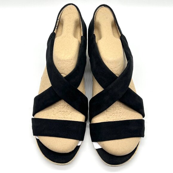 Lifestride Womens Size 9 Siesta Black Espadrilles Wedges Sandals Shoes‎ - Picture 3 of 14